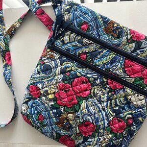 Disney x Vera Bradley Beauty and the Beast Triple Zip Hipster Crossbody Bag